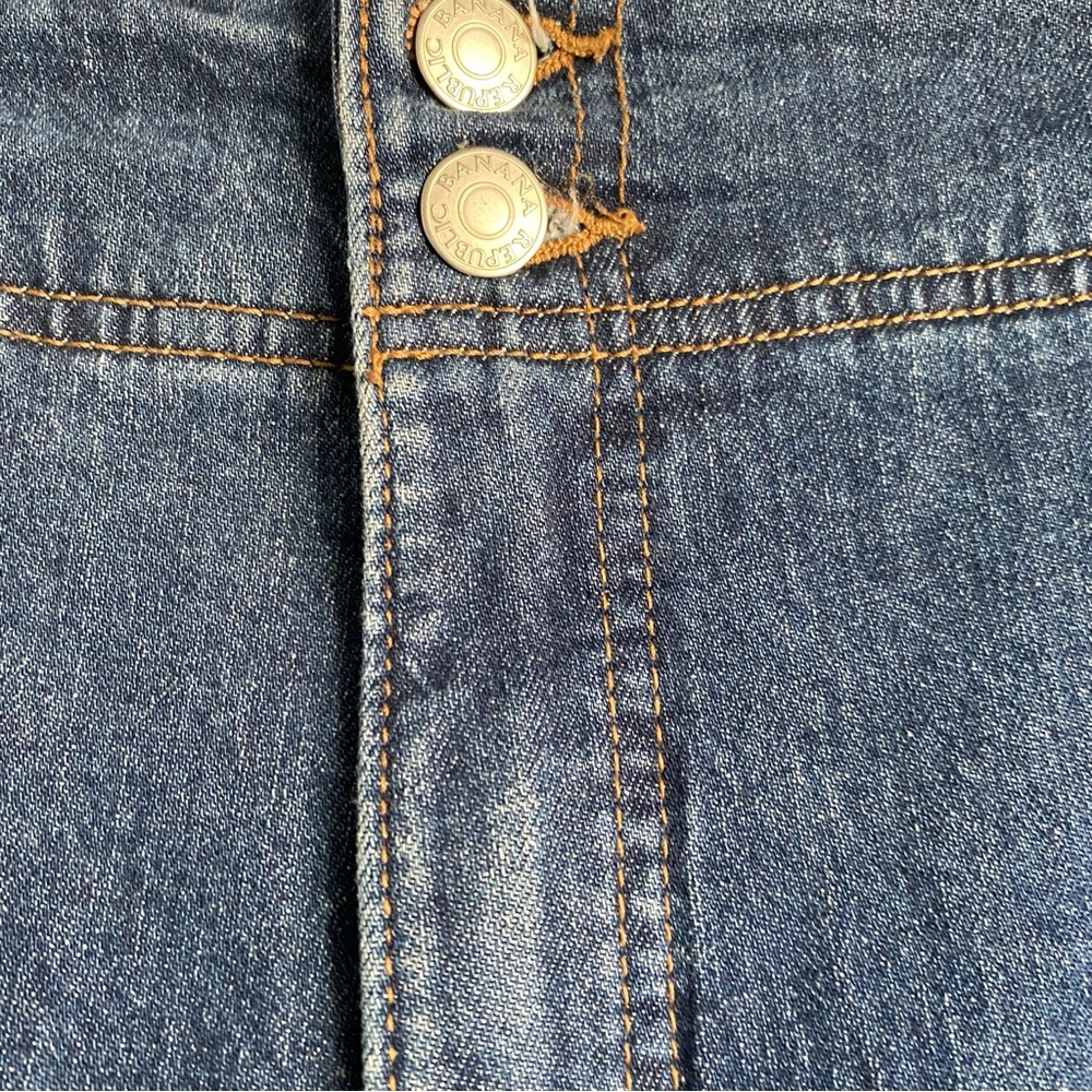 BANANA REPUBLIC BLUE JEANS 33 ULTRA HIGH-RISE STRAIGHT LEG CLASSIC DENIM SIZE 33 - Picture 10 of 14